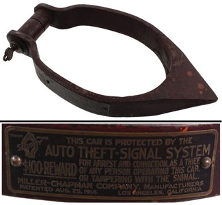Miller-Chapman Company, Los Angeles, California: Early Patent Auto Wheel Lock