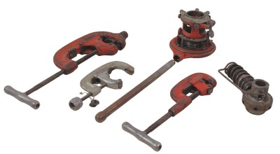 Ridge Tool Company, Elyria, Ohio: Lot Of Pipe Threadin And Cutting Tools