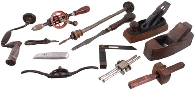 Assorted Makers: Lot Of Asst. Early Woodworking Tools
