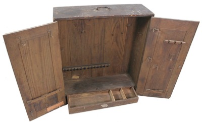 Unmarked: Early 20th Century Walnut Tool Chest