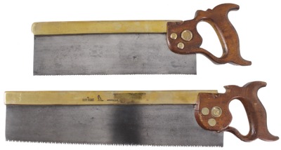 Assorted Makers: Two Brass Back Tenon Saws