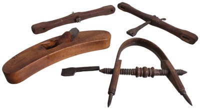 Assorted Makers: Lot Of Three Clean Coopers' Tools