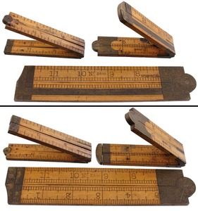 Upson Nut Company, Unionville, Connecticut: Three Uncommon Folding Rules