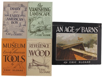 Eric Sloane, New Milford, Connecticut: Five Softbound Americana Books