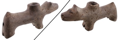 Unmarked: Animal Form Native Amer. Pipe
