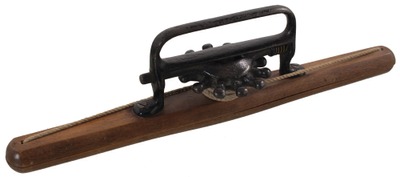 Unmarked: Early Wood & Cast Iron Book Carrier
