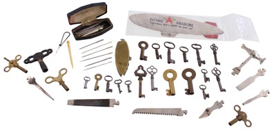 Assorted Makers: Lot Of Assorted Early Type Keys