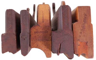 Assorted Makers: Five Uncommon Mkr. Molding Planes