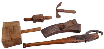 Assorted Makers: Lot Of Five Clean Coopers' Tools