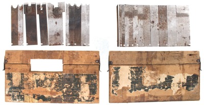 Stanley Rule & Level: Two Boxes Of #45 Planeutting Irons