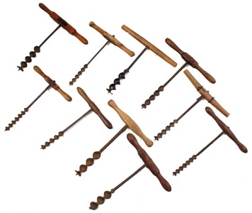Assorted Makers: Lot Of Assorted "T" Auger Handles