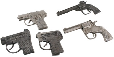 Assorted Makers: Five Childs' Cap Pistols