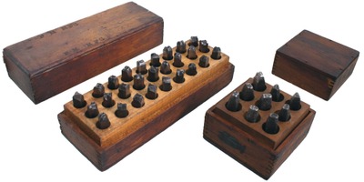 Unmarked: Full Set Of 19th C. Letter Stamps