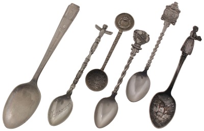 Assorted Makers: Lot Of Six Promotion And Advertising Spoo