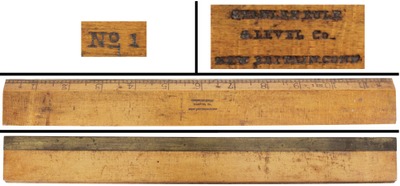 Stanley Rule & Level, No. 1: Rare One-Foot Length "Scholar's" Rule