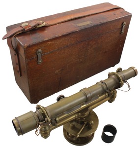 W. & L.E. Gurley, Troy, New York: Surveyor's Precision Brass Body "Wye" Level