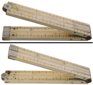 Stephens & Company, Riverton, Connecticut, No. 89 1/2: One-Foot, Four-Fold Folding Rule