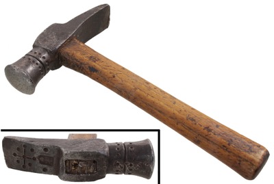 Unmarked: Hand Forged 18th C. Claw Hammer