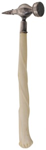 Unmarked: Ger. Silver & Bone "Barrister's" Hammer