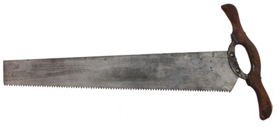 Geo. H. Bishop & Company, Cincinnati, Ohio: Extra Clean Double Hdl. "Timber" Saw