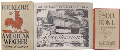 Eric Sloane, New Milford, Connecticut: Three Uncommon Eric Sloane Books