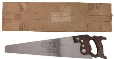 E.C. Atkins & Company, Indianapolis, Indiana, No. 58: Sheffield Saw Works "Reliable" Hand Saw