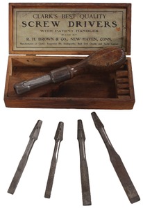 Frank E. Clark, Westville, Connecticut: Patent Handle Screwdriver