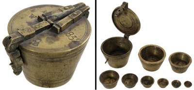 Unmarked: Early 19th C. Stacki Apothecary Wts.