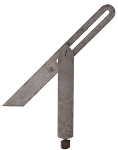 St. Johnsbury Tool Company, St. Johnsbury, Vermont: Rare Solid Steel 9" Blade "T" Bevel