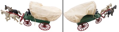 Kenton Manufacturing Company, Kenton, Ohio: Early Cast Iron Covered Wagon Toy