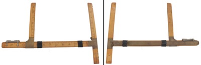 Jno. J. Mitchell Company, New York, New York: Unusual Tailor's Boxwood Caliper Rule