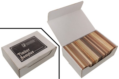Department Of Forestry/Queensland: Set Of 24 5/16" Exot Wood Samples