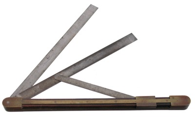 Benjamin Dearborn, Boston, Massachusetts: Rare First Patent Folding Rule