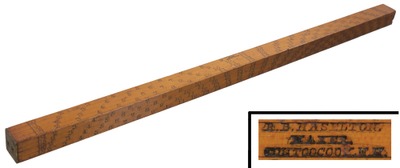 R.B. Haselton, Contoocook, New Hampshire: Two Foot Board Measure Rule