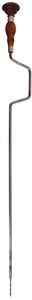 Unmarked: Early Mahgoany Hdl. Drill Bit Brace