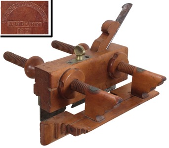 T.J. Mc Master & Company, Auburn, New York: Unhandled Boxwood Screw Arm Plow Plane