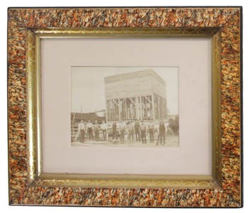 Unmarked: Framed Tintype Photo Of Carpenters