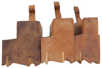 Unmarked: Stepped Set Of Three Complex Molding Planes