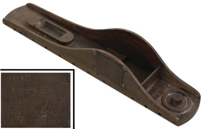 Stanley Tools: Orig. Bronze Pattern For #10 Plane