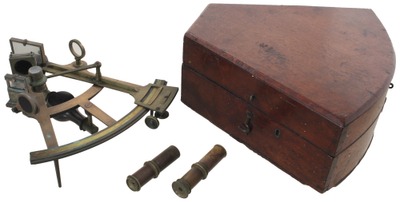 Morris & Campbell/Liverpool, Engl: Early Ebony & Brass Mariner's Sextant