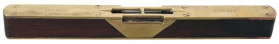 Unmarked: Fancy Brass Faced Rosewood Level