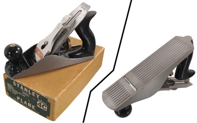 Stanley Rule & Level, No. 4 C: Corr. Bottom Smooth Plane