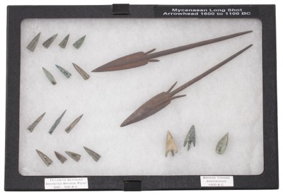 Unmarked: Collection Of Bronze Age Arrowheads