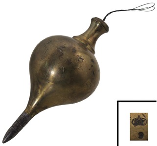Edward Preston & Sons, Birmingham, England: Extra Clean Two-Poun Brass Plumb Bob