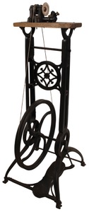 Unmarked: Classic 19th C. Cast Iron Buffing Stand