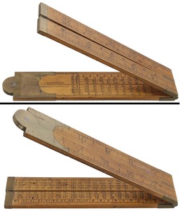 C. & F. Hubbard, Middletown, Connecticut: Early Two-Foot, Two- Fold Folding Rule