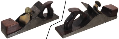 Unmarked: Unus. Mahogany Infil Skew Blade Panel Plane