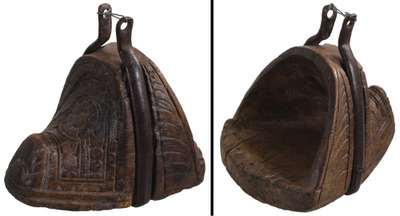 Unmarked: Early Oriental Type Wooden Stirrup