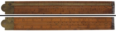 S.A. Jones & Company, Hartford Connecticut: Two-Foot, Two-Fold Folding Rule