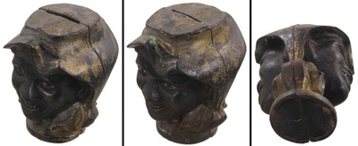 A.C. Williams Company, Chagrin Falls, Ohio: Cast Iron "Two Faced Black Boy" Still Ban
